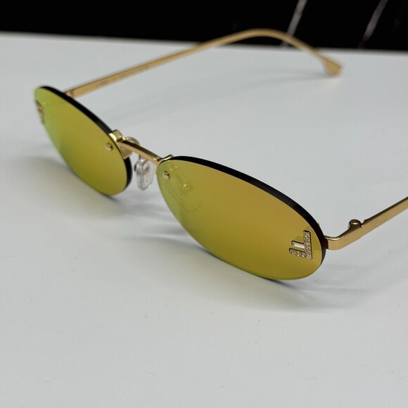 NEW FENDI FE4075US 30L GOLD SUNGLASSES WOMEN FENDI main image 4